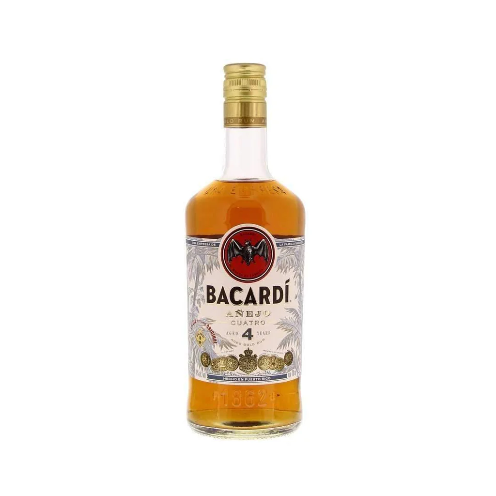 Doos Bacardí 4 Años 40° 1L