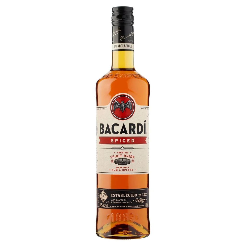 Doos Bacardí Spiced 35° 0.7L