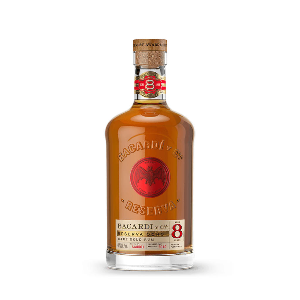 Doos Bacardi 8 Years Reserva Ocho 40° 0.7L