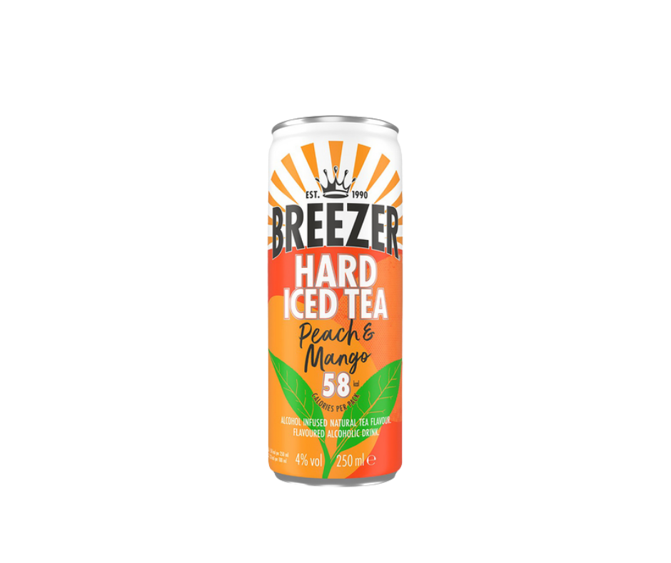 Tray Breezer Hard Iced Tea Peach & Mango 4° 0.25 cl