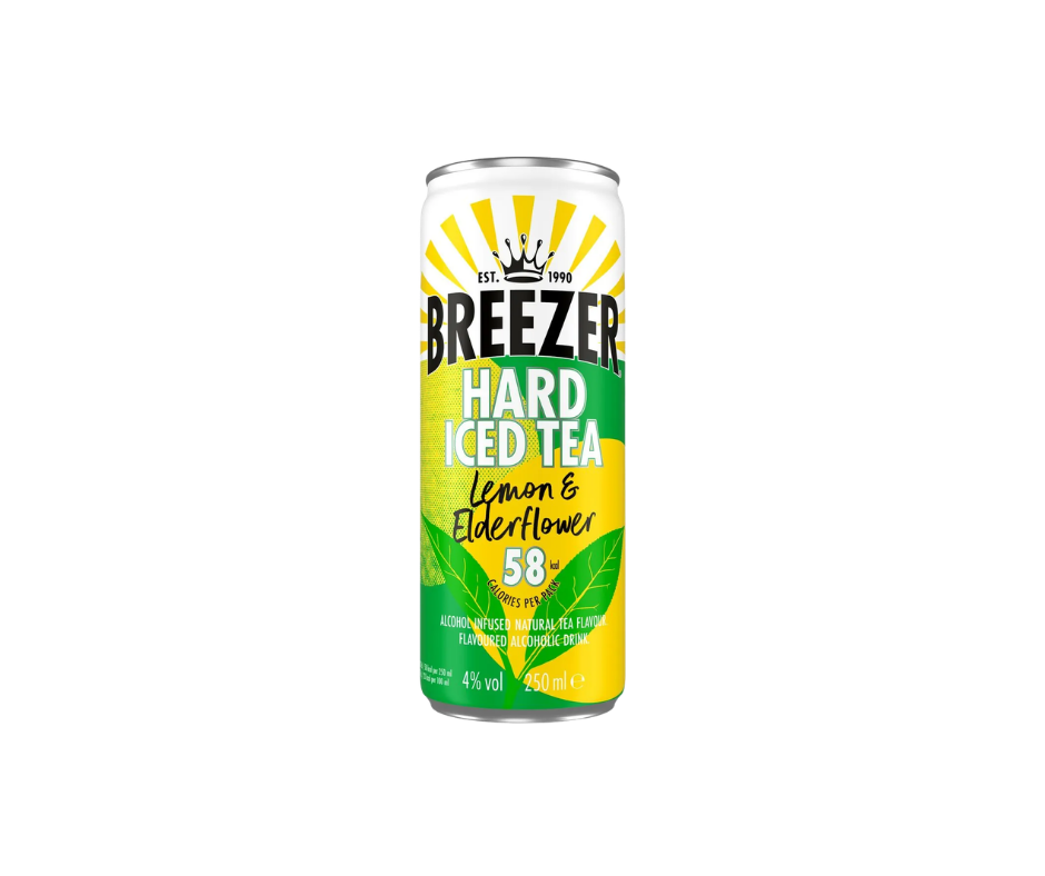 Tray Breezer Hard Iced Lemon & Elderflower 4° 0.25 cl