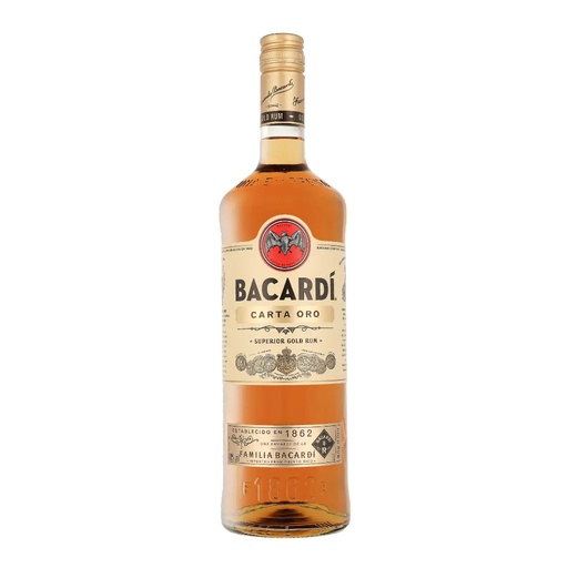 Doos Bacardí Carta Oro 40° 1L